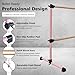 4FT/6FT Height Adjustable Double Ballet Barre, Freestanding Portable Stretching Dance Bar for Home, Heavy Duty Exercise Equipment for Kids & Adults with Anti-Slip Rubber Pads (Pink, 4FT-Wood)