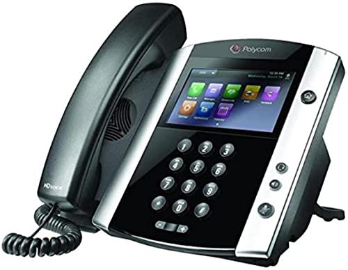 Polycom VVX 601   Teléfono IP (Negro, Terminal con conexión por Cable, 1000 Mbit/s, LCD, 480 x 272 Pixeles, 16:9)