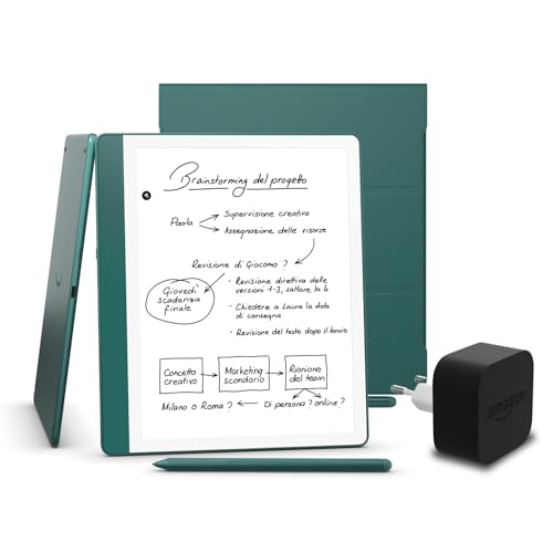 Kindle Scribe (versione 2024) 64 GB, una cover Amazon Plant