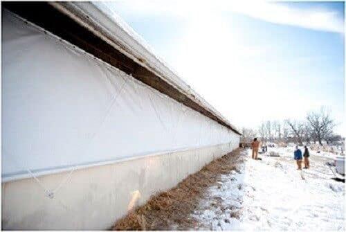 5000SF 8FT White Crawlspace Encapsulation Underlayment Vapor Barrier Insulation