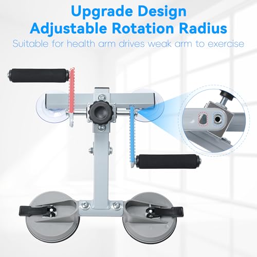 Image of Arm Bike for Physical Therapy, Multifunction Rehabilitation Exerciser for Arm and Shoulder, Stroke Rehab Equipment, Portable Indoor Arm Cycle for Seniors, Adjustable Resistance, Anti-Slip
