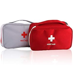 UIHOL Tragbare Mini Erste-Hilfe Sets 2 stücke, Reiseapotheke Multifunktions Medizin Verbandtasche Aufbewahrungstasche…