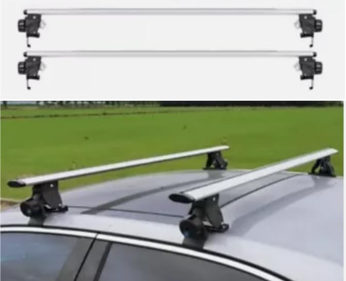 2PCS Aluminum Roof Rack Cross Bars for Rooftop Compatible with Fixed Points Roofs Fits for Chevrolet Tahoe 2020-2024(Silver)