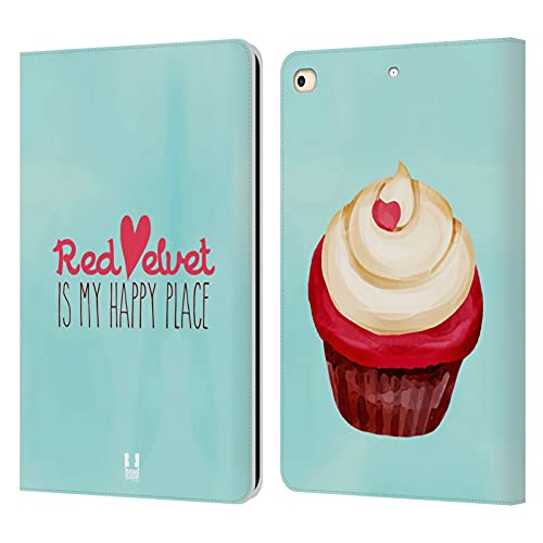Housse iPad 9.7 2018 antichoc et porte-carte Velours Rouge