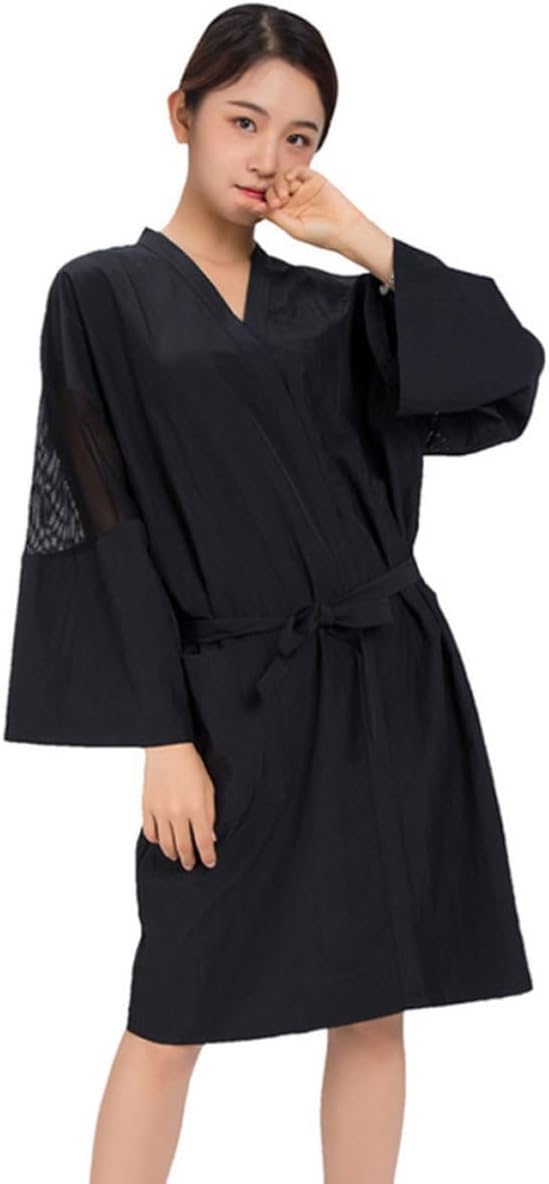 Hairdressing Apron for Home Use and Hair Coloring Silk Material with Sleepwear Design Easy to Carry and Quick Dry Protective Hair Cutting Apron for Nail Artists