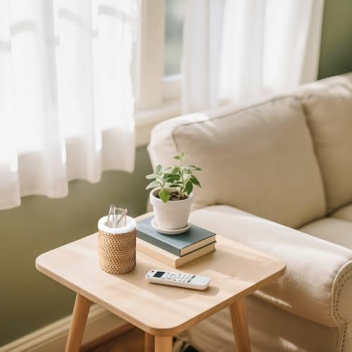 Mkono Soporte para gafas para mesita de noche, con forro de felpa de ratán, soporte protector para múltiples gafas, organizador de gafas para oficina, escritorio, mesa - imagen 4