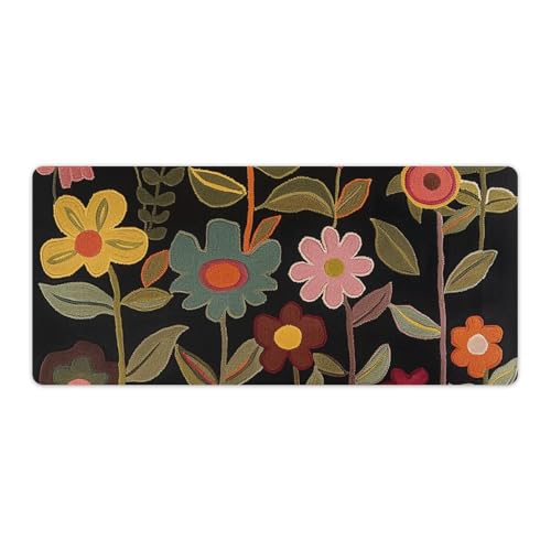 Tapis de souris de jeu rouge imprimé grand format carré en caoutchouc