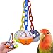 Bonka Bird Toys 1467 Ball Clanger Plastic Colorful Noisy Rattle Parrot Parrotlet Parakeet Budgie