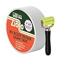 Ziollo RV Roof Repair Seam Tape with Roller - 4" x25' Waterproof Tape for Campers, Motorhomes & Trailers - Works on EPDM, TPO, Metal & Fiberglass (White)