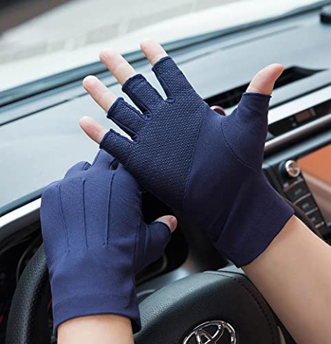 Mitaines Été Femme Coton - Courtes, Antidérapantes Et Anti-UV Pour Vélo, Moto