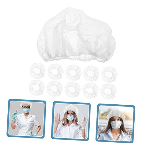 Gorros desechables abullonados de tejido no tejido con diseño elástico para cabello (50 piezas) 7