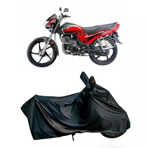 Image of Dustproof, Waterproof, Birds Dropping Protected Bike Body Cover with Mirror-Pocket and Belt-Buckle for Hero Passion Plus Bike Cover