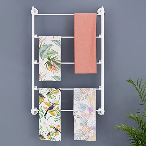 Soporte de pared con estante de bobina y barras de hierro para comercio 3
