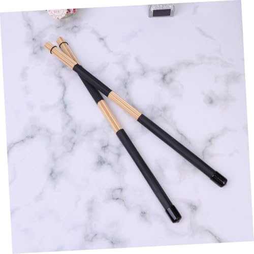 Par de baquetas de madera jazz negras para percusión miniatura 5