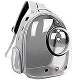 Pet Backpack Carrier Small Puppy Bunny Kitten Airline Approved Space Capsule Bubble Transparent Sightseeing Backpack Birds Travel Cage for Hiking Walking Outdoor