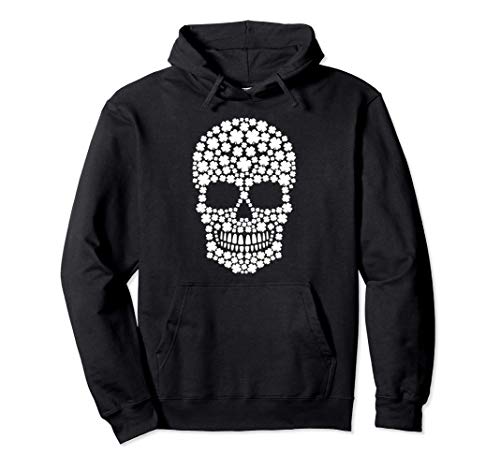 Clover Skull St Patrick's Day Costume Skeleton Shamrock Pullover Hoodie