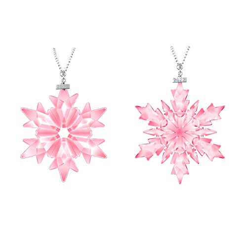 Fancyoung 2022 Snowflake Crystal Ornament Rear View Mirror Pendant Christmas Festival Charm Star Crystal Ornaments Collectibles Home Hanging Decor #TOP18