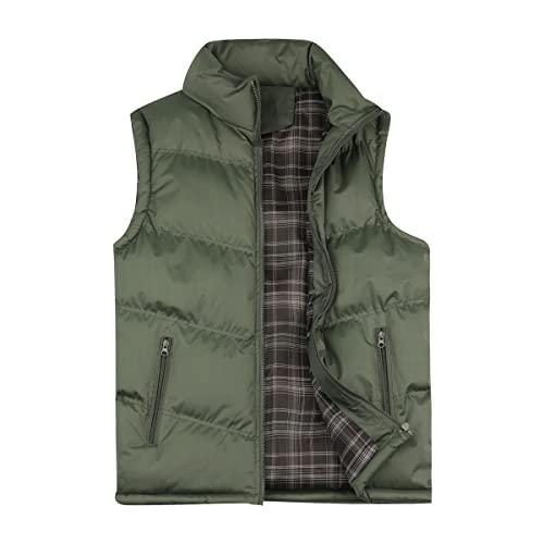 YOUTHUP Chalecos Exteriores para Hombre Gilet de Invierno Cálido Chaqueta Sin Mangas Acolchada