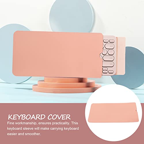 Mobestech Capa De Teclado Compatível Bolsa De Armazenamento De Couro Para Teclado Fio K380