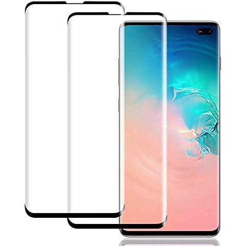 CHARLLEAN Screen Protector for Galaxy S10 Plus[2 Pack], HD Full Coverage Tempered Glass Protector, Easy Bubble-Free Installation, 9H Hardness, HD Clarity Tempered Glass for Samsung Galaxy S10 Plus Cover