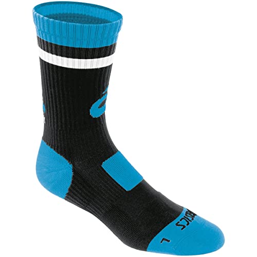 ASICS Craze Crew, Black/Cyan Blue, Large