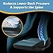 anzhixiu Heightening Car Seat Cushion for Broader View, Bolster Car Seat Cushion for Car Reduces Lower Back Pressure& Support Spine, Truck Seat Cushion for Long Trip