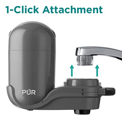 Pur Plus Faucet Mount Water Filtration System, Gray – Vertical Faucet Mount For Crisp, Refreshing Water, Fm2500V #TOP3