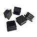 4pcs/Set Black Square PE Plastic Blanking End Caps Chair Feet Tube Pipe Inserts Plugs Bung 10x10mm /13x13mm /15x15mm /16x16mm - 50x50mm ( Color : 30x30mm , Size : 4pcs )