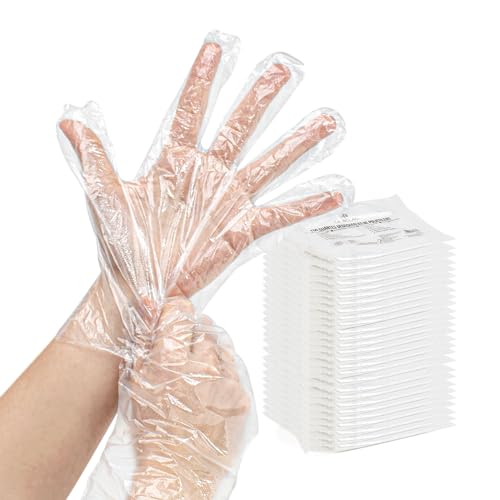 THE SECRET HOME - Pack de 1000, 2000 y 4000 Guantes Desechables - Guantes Transparentes de Plástico - Ideal para Uso Doméstico y Comercial - Ambidiestros - Talla Única (4000)