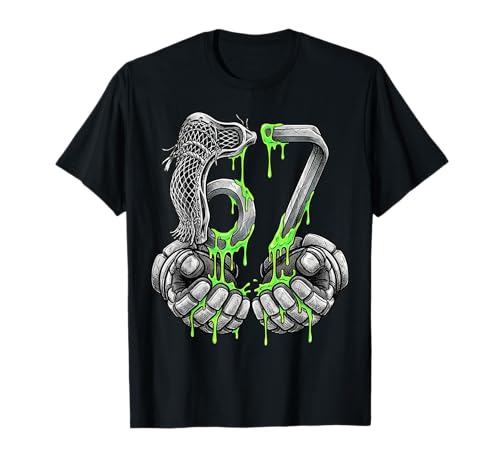 Lacrosse 67 Six Seven Meme Funny Sports Gen Alpha 67 T-Shirt