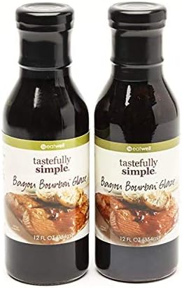 Tastefully Simple Bayou Bourbon Glaze, 12 Fluid Ounce (Pack of 2)