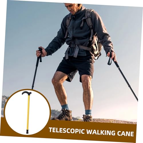 minkissy Telescopische krukken Verstelbare wandelstok Lichtgewicht wandelstok Tweedelige wandelstok Handige wandelstok Ouderen loopstok krukken lopen opvouwbare wandelstok aluminium profiel - Afbeelding 4