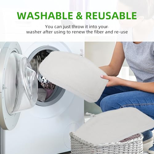 Image of Sgizoku SMP01 Replacement Mop Pads for for Kenmore SM2060 S200 Series Steam Mop - Reusable Washable Steam Microfiber Cloth Accessories - 3 Pack