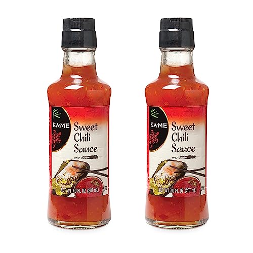 KA-ME Sweet Chili Sauce - Sweet and Spicy Asian Flavors - No Preservatives, No MSG - Ideal for Dipping, Marinades, and BBQ - Versatile for Meats, Seafood, and Vegetables - 7.0 oz (Pack of 2)