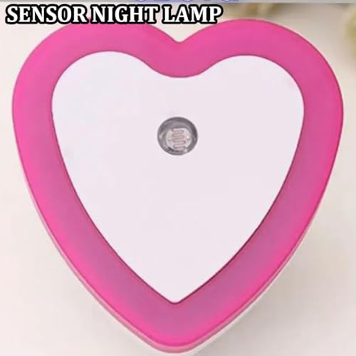 Image of fizzytech Smart Motion Sensor LED Light Bulb with Automatic On /Off and Dimmable Pink Glow, Energy Efficient 7W LED Bulb for Home, Stairs, Kitchen, Bathroom, Wardrobe Lighting(Heart Pink Pack-2)