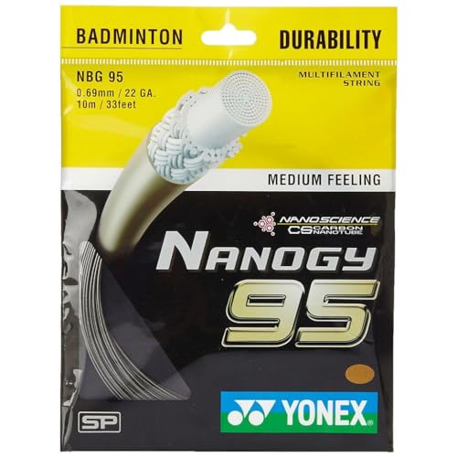 Cordage badminton YONEX Nanogy 95 haute résistance pour raquette exigeante
