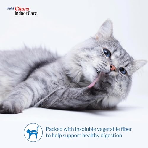 INABA Churu for Cats, Functional, Creamy Lickable Purée Cat Treat for Indoor Care and Hairball Control with Taurine & Vitamin E, 0.5 Ounces Each, 48 Tubes (4 per Pack), Chicken Recipe - image 4