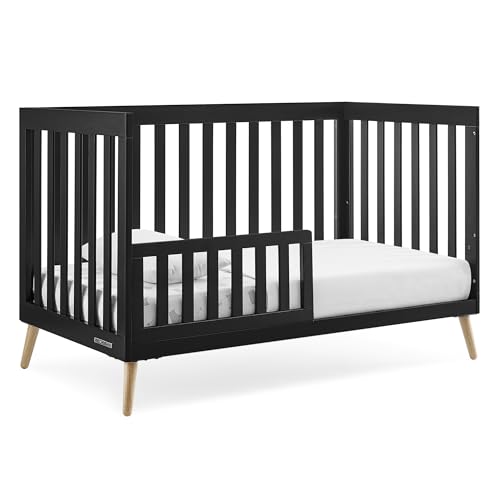 Delta Children Essex 4-in-1 Convertible Baby Crib, Ebony with Natural Legs - image 8