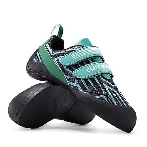 Zapatillas de escalada deportivas ligeras de iniciación para hombre y mujer con velcro 4