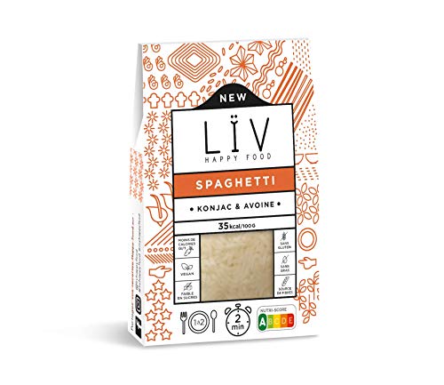 LIV HAPPY FOOD Spaghetti konjac & avoine : le sachet de 200g