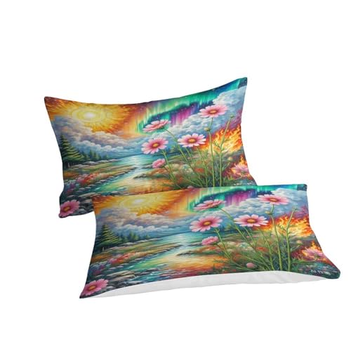 Linge de lit Cosmos imprimé 3D en microfibre douce 260x220