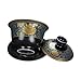 FUOYLOO Taza de Té Sopera Tradicional China de Cerámica Tapa y Platillo Imagen de FUOYLOO Taza de Té Sopera Tradicional China de Cerámica Tapa y Platillo