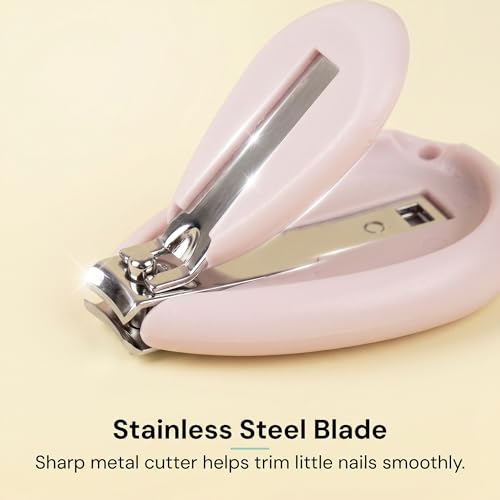 Image of Baybee Baby Nail Clipper with Skin Guard, Safety Nails Cutter for New Born Babies Infant, Manicure Pedicure Care | Baby Nail Cutter Clipper Care | Nails Clipper for New Born Baby (Pack of 2)