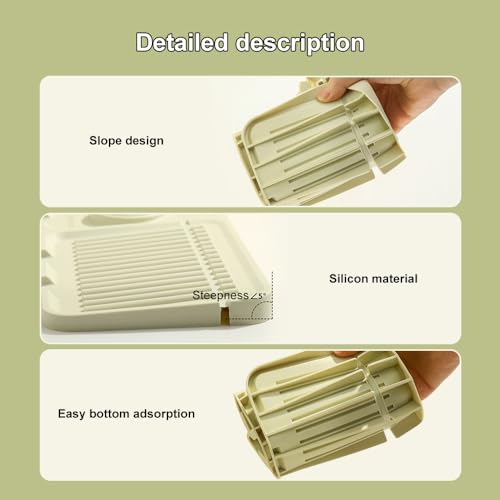 2024 Nuovo Tappetino Per Rubinetto Per Lavello Da Cucina, Tappetino Drenante In Silicone Ad Asciugatura Rapida, Protezioni Per Lavello Per Lavello Da Bagno, Protezione Antigoccia Per Piano Di Lavoro - 3