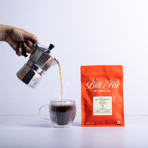 Image of Bili Hu Coffee, Mokapot Coffee Powder Kalledevarapura Estate, Arabica Blend, Medium Roast, (Pack of 1, 250 gms)