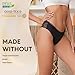 shaperisfree Lace Thong Period Underwear for Women, Leak Proof Period Thongs, Absorbent Panty, Menstrual Thong Bikini Bottom