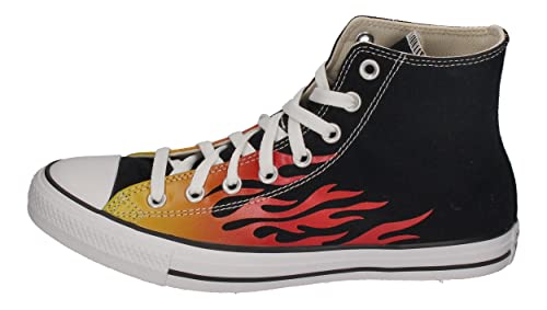 Converse - CTAS Hi 171130C Black Enamel Red Fresh Yellow, Taille:46 EU