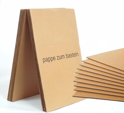 10 Wellpappe A3 | 4mm dick A3 Karton (42 x 29,7 cm) | karton zum basteln und Verpacken | Wellkarton 4mm | Cardboard corrugated 10 Wellpappe A3 | 4mm dick A3 Karton (42 x 29,7 cm) | karton zum basteln und Verpacken | Wellkarton 4mm | Cardboard corrugated