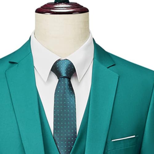 Men's Business Wedding Tuxedo Suits 3 Piece Slim Fit Suit Set Formal Prom Blazer Jacket Vest Pants Sets2