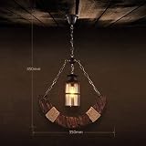 Retro rustykalny loft przemysłowy żyrandol z litego drewna liny konopne lampa wisząca w stylu vintage drewno kute oświetlenie sufitowe wiszące oświetlenie wiejski wystrój restauracji Droplight Bar